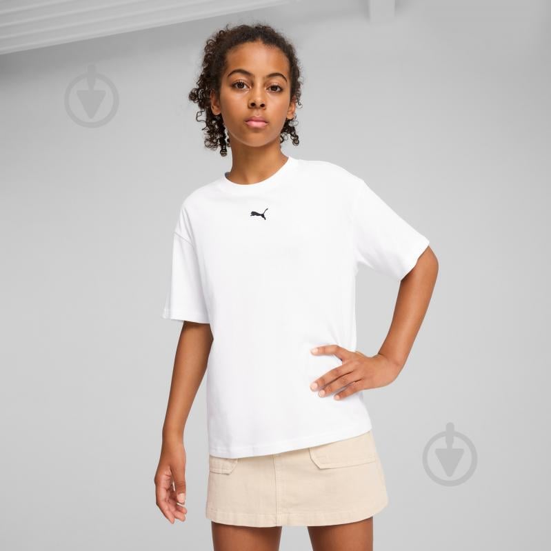 Футболка Puma ESS Boxy Tee G 68513102 р.152 білий - фото 3 Футболка Puma ESS Boxy Tee G 68513102 р.152 білий - фото 3