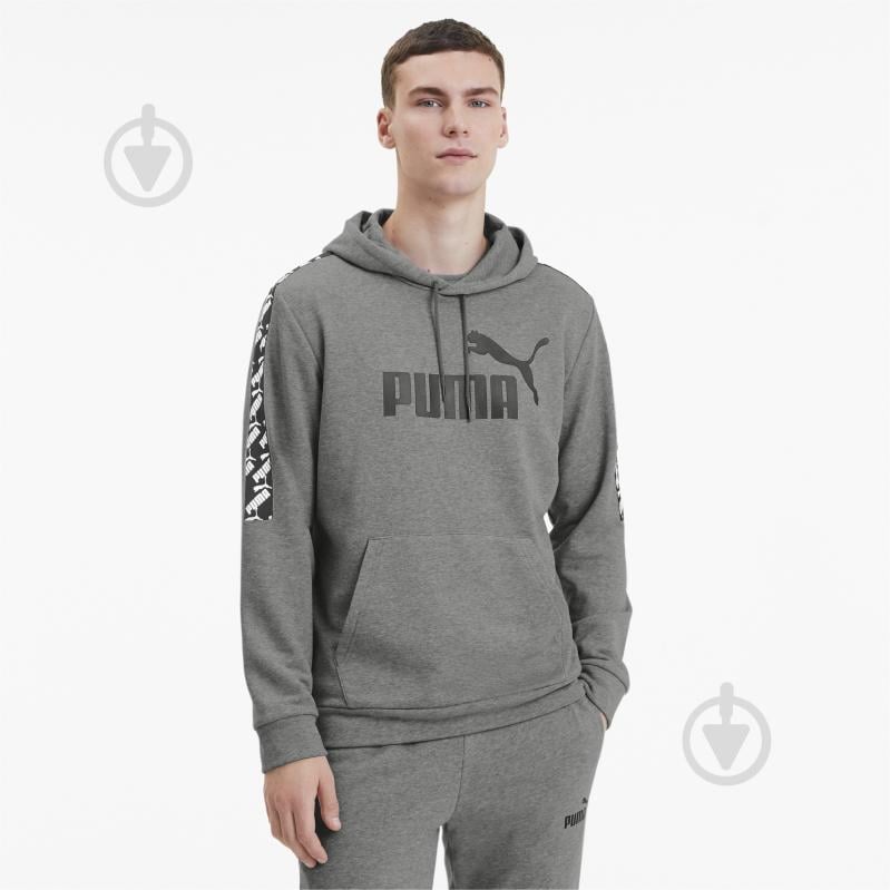 Джемпер Puma Amplified Hoody TR 58139303 р. L сірий - фото 1 Джемпер Puma Amplified Hoody TR 58139303 р. L сірий - фото 1