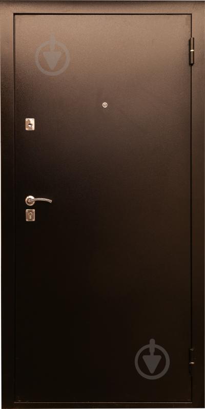 Двері вхідні Y1S001C053 + P037C283 коричневий 2050x960 мм праві