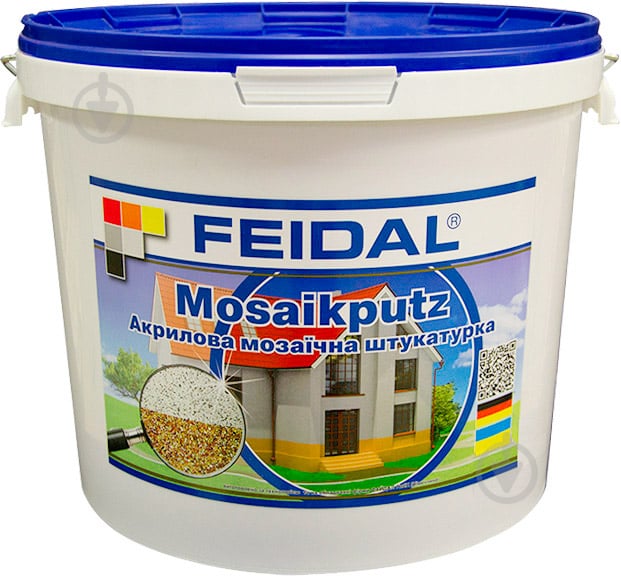 Декоративная штукатурка мозаичная Feidal Mosaikputz maxi C30 1-4 мм 15 кг - фото 3