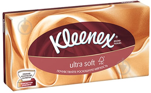 Серветки гігієнічні у коробці Kleenex Ultra Soft 56 шт. - фото 1