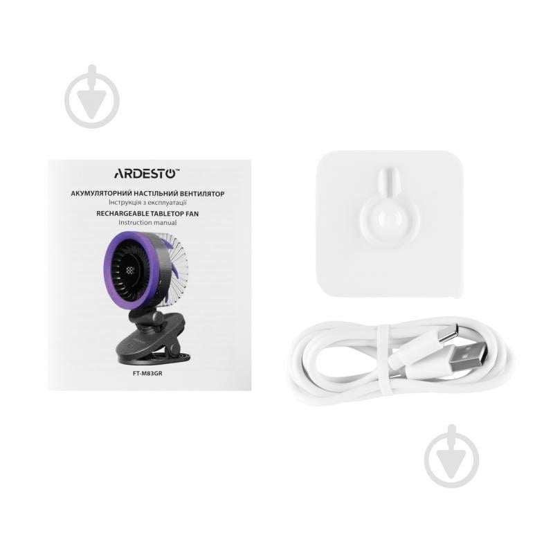 Вентилятор настольный ARDESTO OneB reeze FT-M83GR - фото 9 Вентилятор настольный ARDESTO OneB reeze FT-M83GR - фото 9