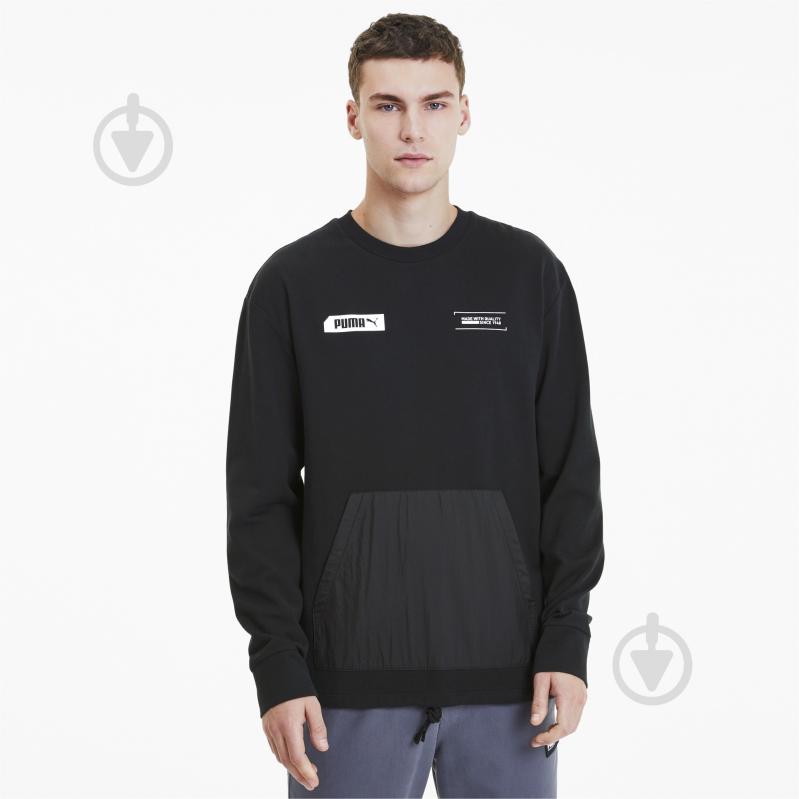 Свитшот Puma NU-TILITY Crew 58132201 р. L черный - фото 1
