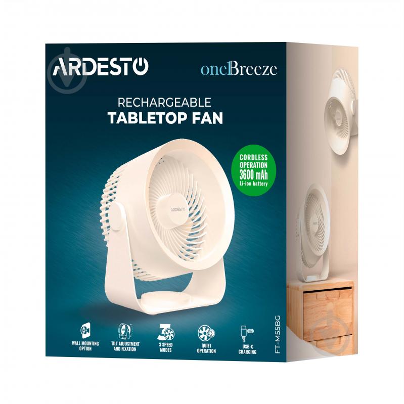 Вентилятор настольный ARDESTO One Breeze FT-M55BG - фото 10 Вентилятор настольный ARDESTO One Breeze FT-M55BG - фото 10