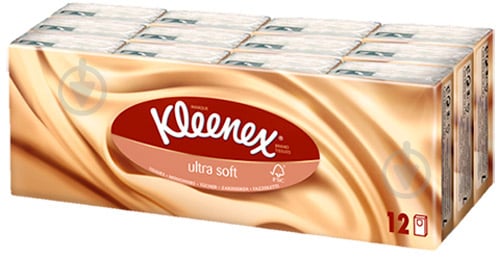 Носові хустинки кишеньки Kleenex Ultra Soft 12 шт. - фото 1