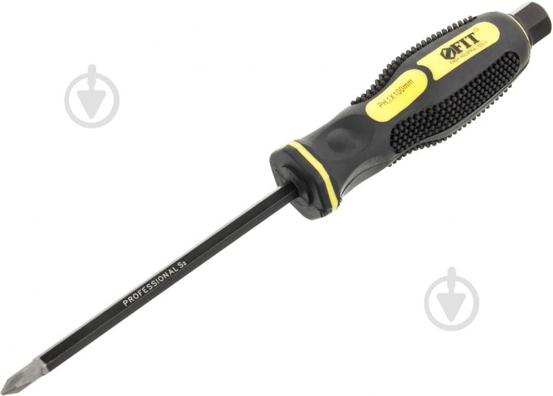 Отвертка FIT Профи PH1×100 мм 55622 - фото 1