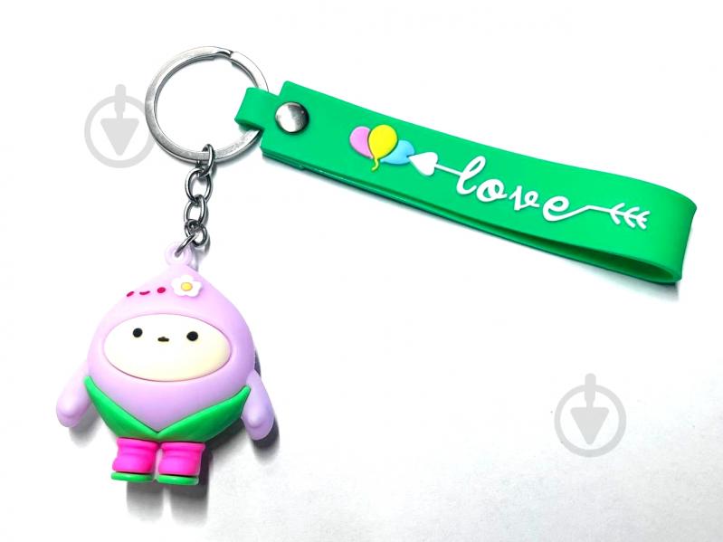 Брелок для ключей Eggy фиолетовый - фото 2