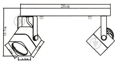 Спот Arte Lamp A1314PL-2WH 2x50 Вт GU10 белый 1314 - фото 4