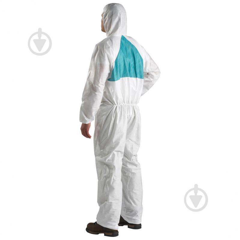 Комбінезон захисний 3M 4520 р. L 19788 біло-зелений - фото 2 Комбінезон захисний 3M 4520 р. L 19788 біло-зелений - фото 2