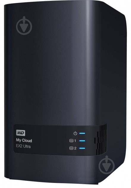 Мережеве сховище Western Digital My Cloud EX2 Ultra 3,5" SATA III Gigabit Ethernet USB 3.0 (WDBVBZ0000NCH-EESN) black - фото 1