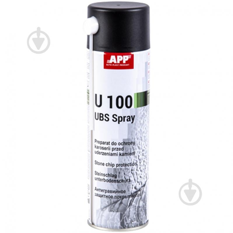 Антигравій APP U100 UBS Spray 500 мл чорний - фото 1