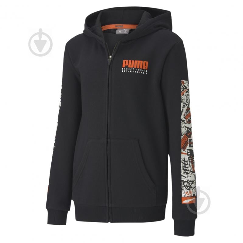 Джемпер Puma Alpha Hooded Jacket 58127401 черный - фото 1