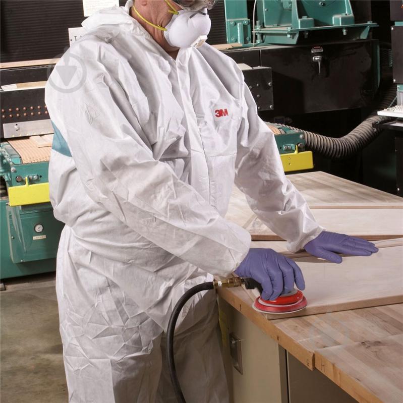 Комбинезон защитный 3M 4520 р. XXL 19788 бело-зеленый - фото 4 Комбинезон защитный 3M 4520 р. XXL 19788 бело-зеленый - фото 4