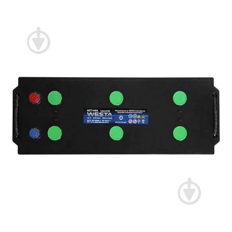 Аккумулятор автомобильный Westa EFB 6CT 145Ah 950A 12V «+» слева (WEFB145) - фото 2 Аккумулятор автомобильный Westa EFB 6CT 145Ah 950A 12V «+» слева (WEFB145) - фото 2