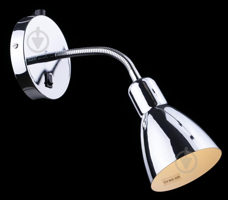 Бра Arte Lamp A1408AP-1CC 1x40 Вт E14 сталь Dorm - фото 2