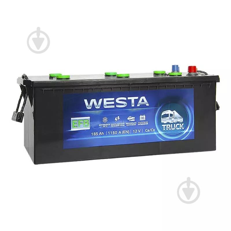 Акумулятор автомобільний Westa EFB 6CT 185Ah 1150A 12V «+» ліворуч (WEFB185) - фото 1