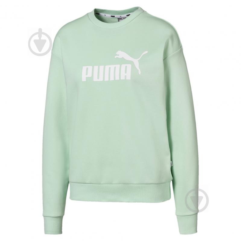 Світшот Puma Essentials Crew Sweat 85345632 р. L зелений - фото 1