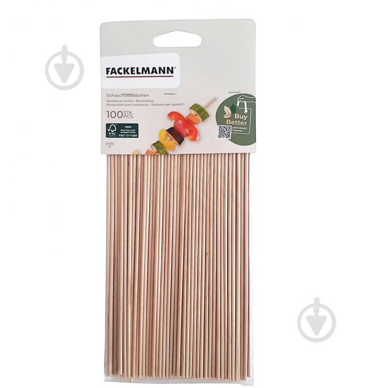 Палочки для шашлыка Fackelmann 0,3х20 см 100 шт. 31080 - фото 1 Палочки для шашлыка Fackelmann 0,3х20 см 100 шт. 31080 - фото 1