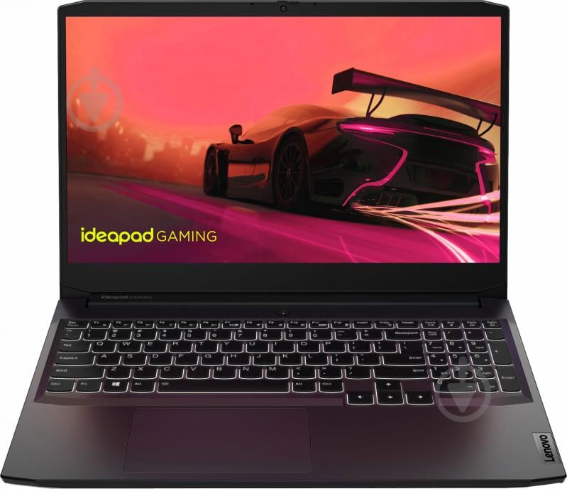 Ноутбук Lenovo ideapad Gaming 3 15ACH6 15,6" (82K201NQRA) black - фото 1