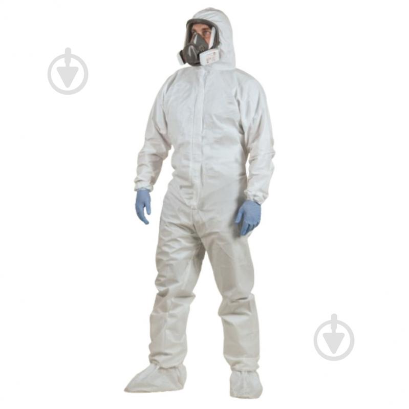 Комбінезон захисний BeSafe Master (PP+microPE) від пилу, бруду, інфекцій р. 4XL 6779 білий - фото 1