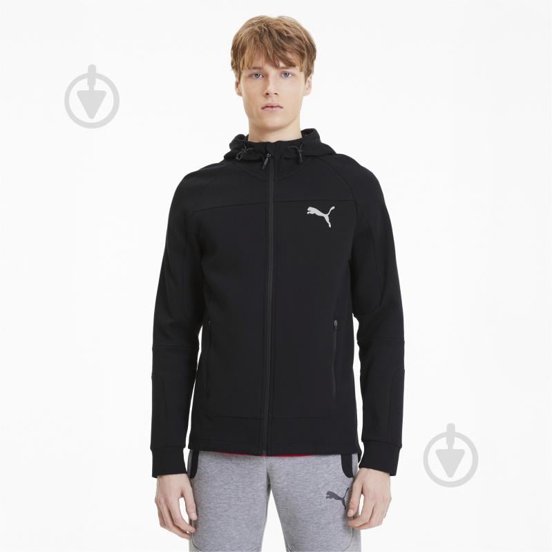 Джемпер Puma EVOSTRIPE Hooded Jacket 58148601 р. XL чорний - фото 1 Джемпер Puma EVOSTRIPE Hooded Jacket 58148601 р. XL чорний - фото 1