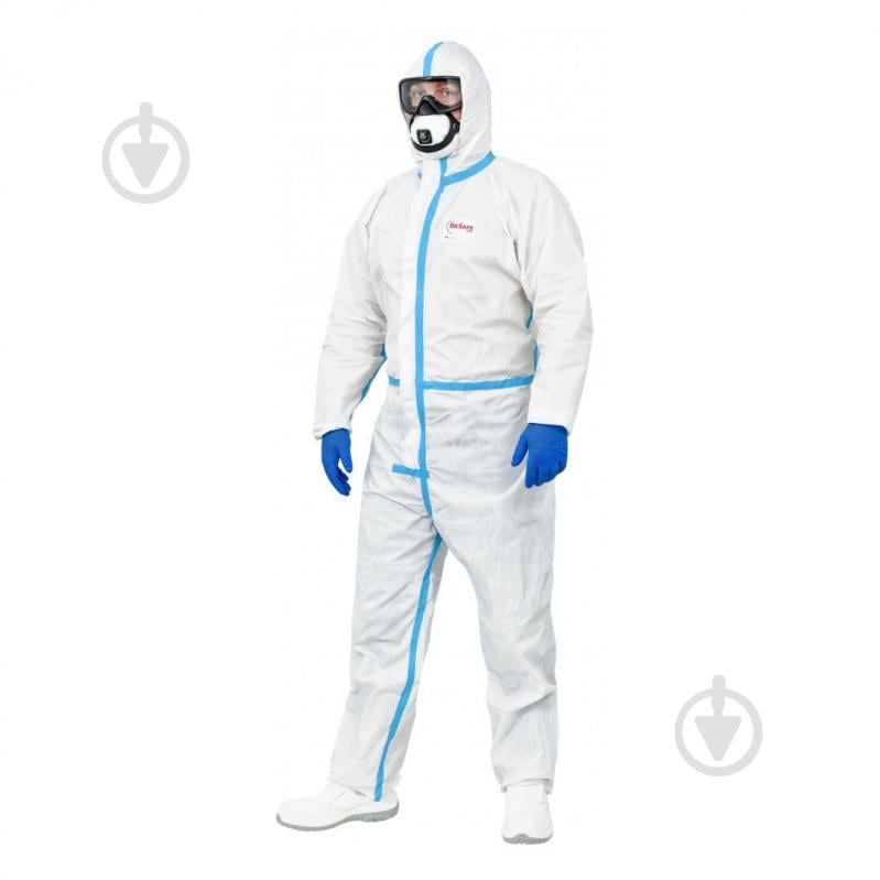 Комбинезон защитный BeSafe MASTER strong (PP+microPE) р. 4XL 5794 белый - фото 1 Комбинезон защитный BeSafe MASTER strong (PP+microPE) р. 4XL 5794 белый - фото 1