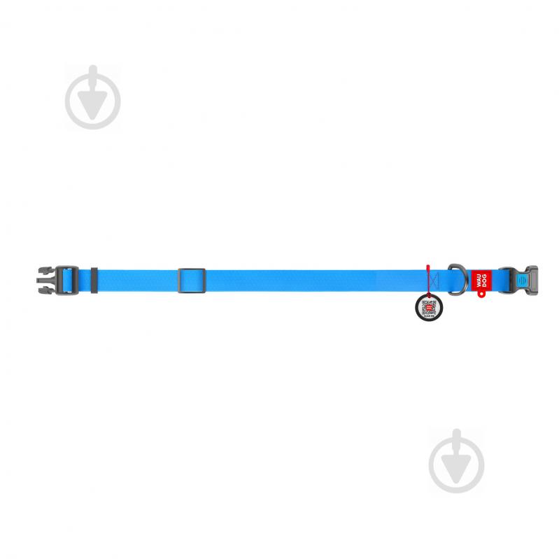 Ошейник WAUDOG Waterproof водостойкий 2х24-40 см голубой - фото 2