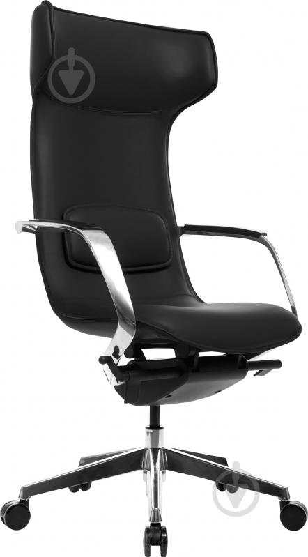 Кресло GT Racer X-003F LEATHER черный - фото 1 Кресло GT Racer X-003F LEATHER черный - фото 1
