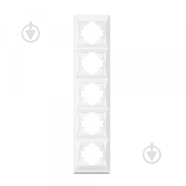 Рамка п'ятимісна Videx Binera вертикальна білий VF-BNFR5V-W - фото 1 Рамка п'ятимісна Videx Binera вертикальна білий VF-BNFR5V-W - фото 1