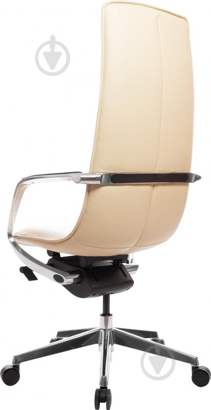 Кресло GT Racer X-003A LEATHER бежевый - фото 5