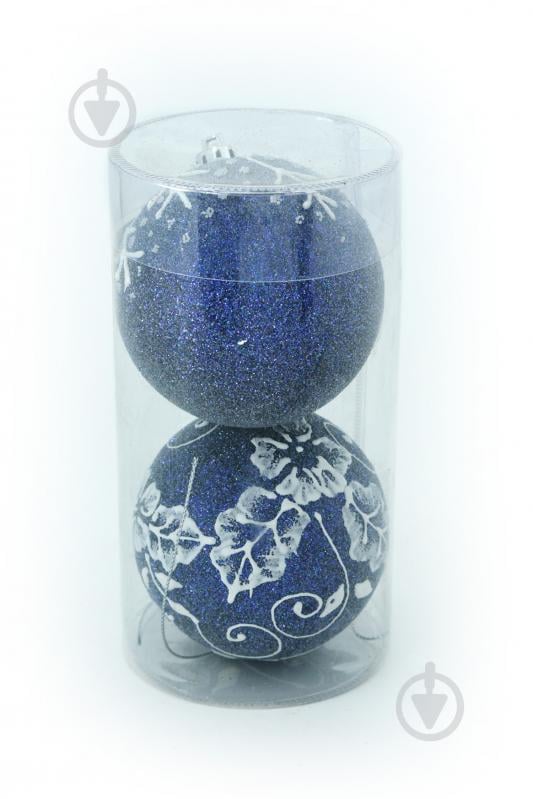 Набір ялинкових куль 4212 d65 мм 12,5 см 2 шт./уп. - фото 1