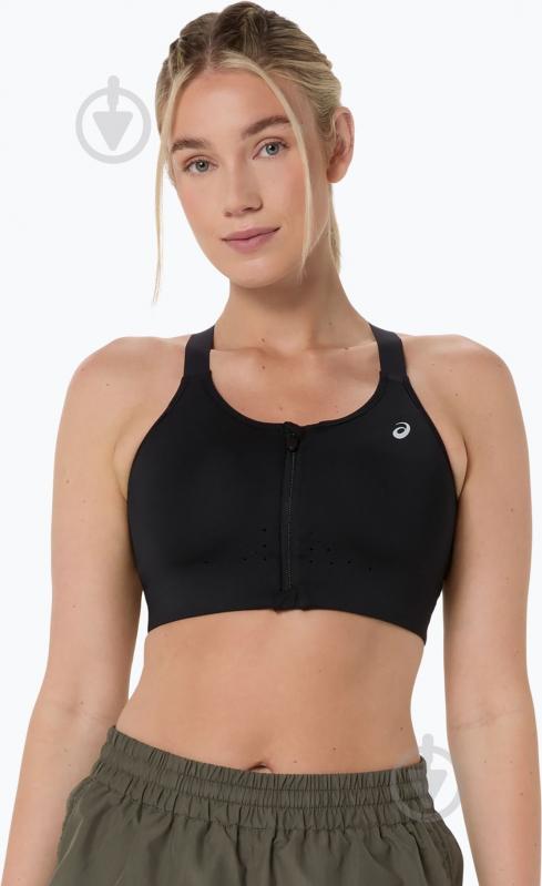 Бра Asics ROAD COMBINATION ZIP BRA 2012D369-001 р.80B черный - фото 1