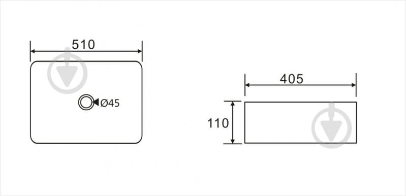 Умывальник Koller Pool KVADRO KR-0510-WB - фото 3