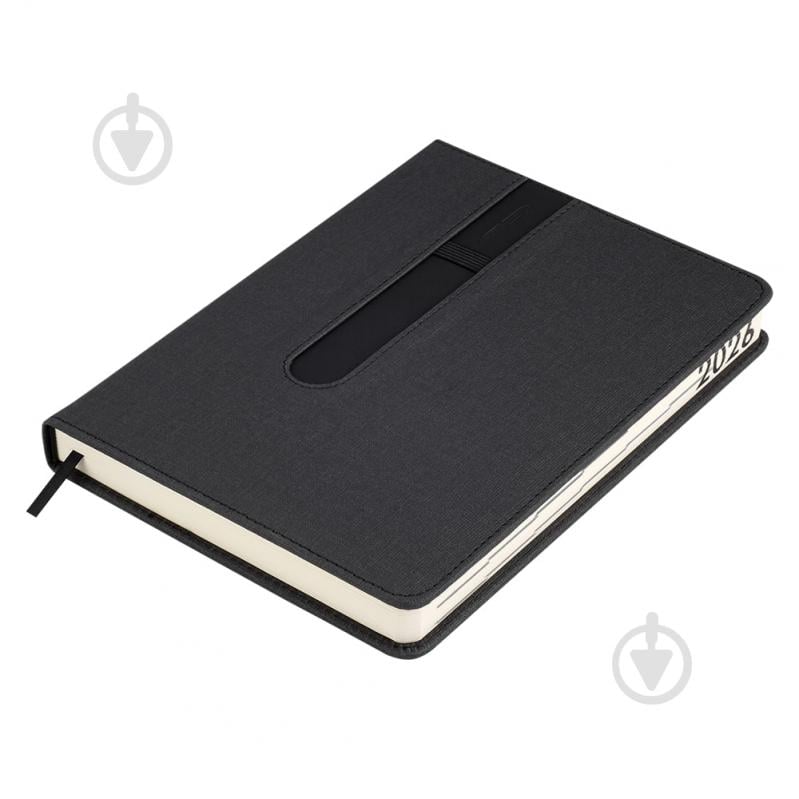 Щоденник датований ELEGANTE Buromax A5 2026 BM.21113-01 чорний - фото 2 Щоденник датований ELEGANTE Buromax A5 2026 BM.21113-01 чорний - фото 2
