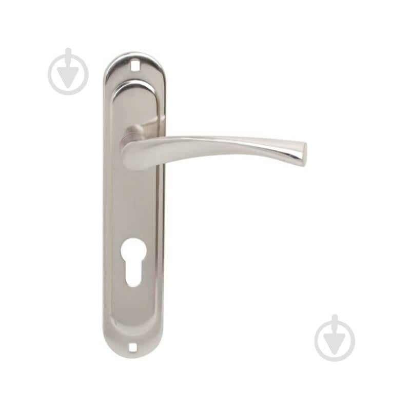 Ручка на планці Bruno bravo циліндровий 70 мм матовий нікель - фото 1 Ручка на планці Bruno bravo циліндровий 70 мм матовий нікель - фото 1