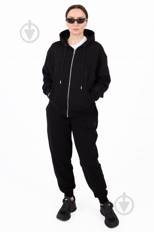 Джемпер BAVOVNA ESS FZ HOODIE FT BVNW109-010 р.S черный - фото 3