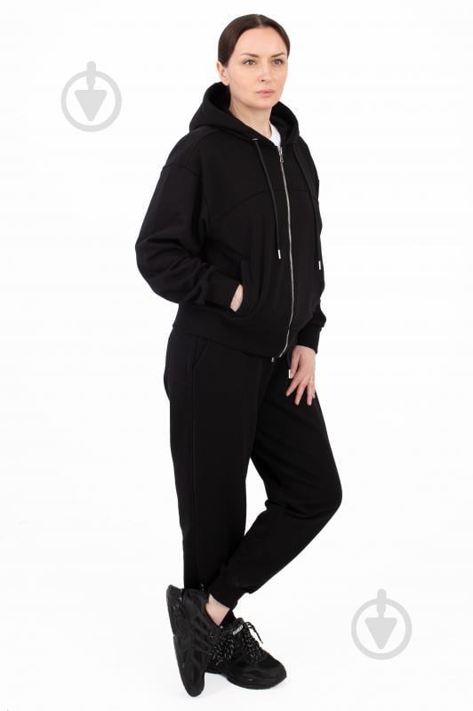 Джемпер BAVOVNA ESS FZ HOODIE FT BVNW109-010 р.S черный - фото 7