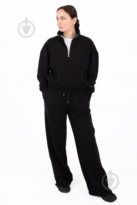 Джемпер BAVOVNA ESS HALF ZIP FT BVNW110-010 р.S черный - фото 7