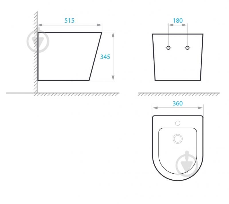 Биде подвесное Koller Pool ORION OR-0515-B - фото 3