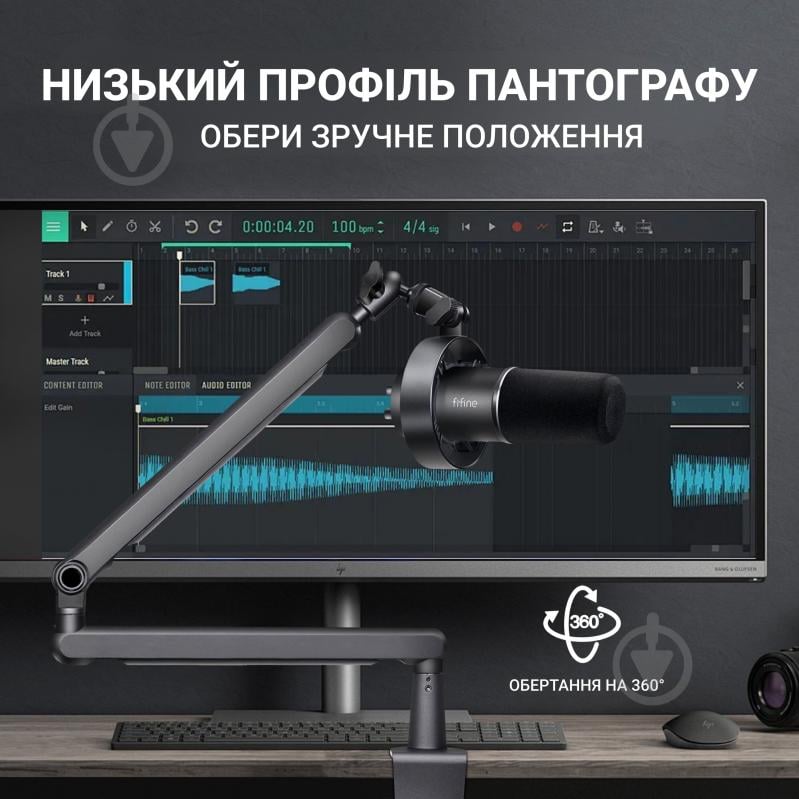 Микрофон FIFINE USB/XLR Black (T688) - фото 8 Микрофон FIFINE USB/XLR Black (T688) - фото 8