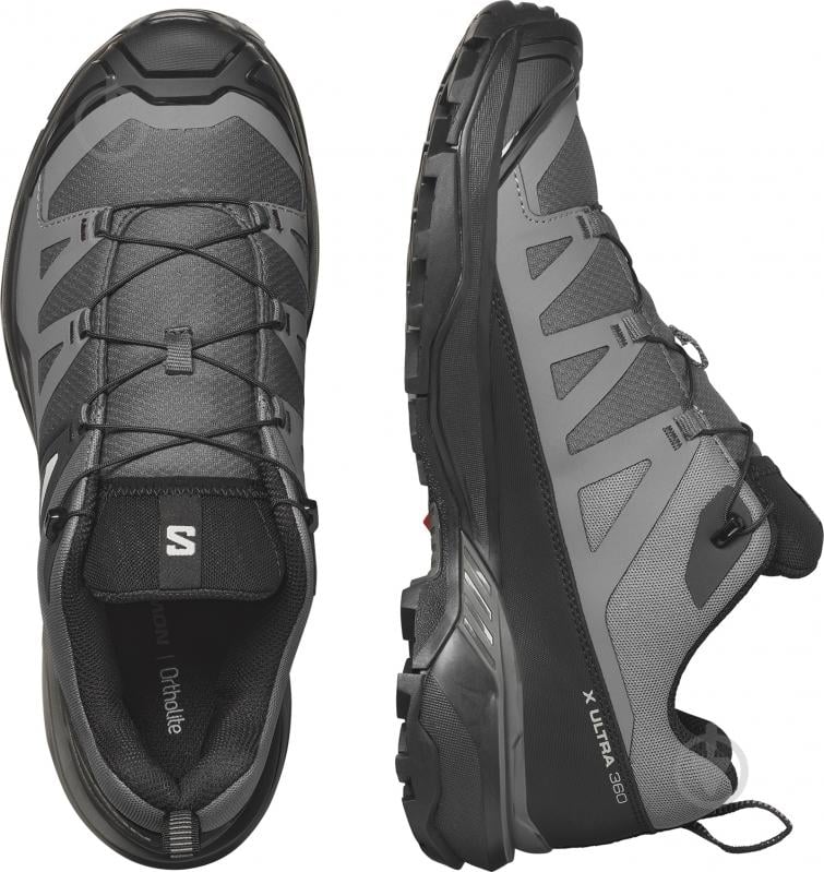 Кросівки чоловічі демісезонні Salomon X ULTRA 360 L47448300 р.43 1/3 чорно-сірі - фото 5