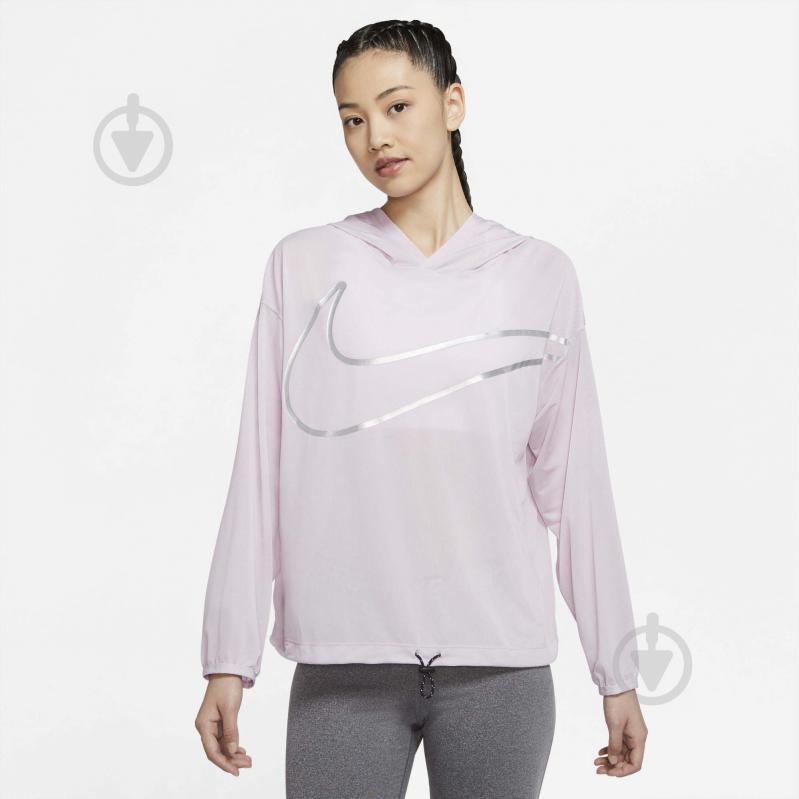 Худи Nike W NP CLN COVERUP GRX DA0954-576 р. M светло-розовый - фото 1