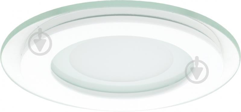 Светильник точечный Eurolamp DOWNLIGHT 3000 К белый LED-DLR-6/3(скло) - фото 2