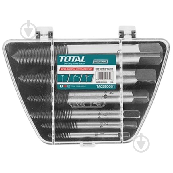 Набір екстракторів TOTAL® 6 шт TOTAL TACSE0061 - фото 1