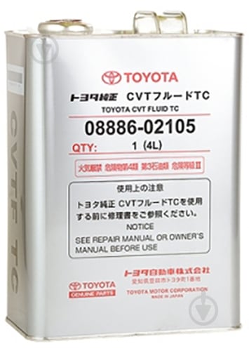 Мастило трансмісійне Toyota 08886-02105 CVT 4 л (0888602105) - фото 1