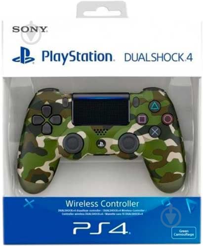 Геймпад беспроводной Sony PlayStation Dualshock v2 (9895152) green camo - фото 4