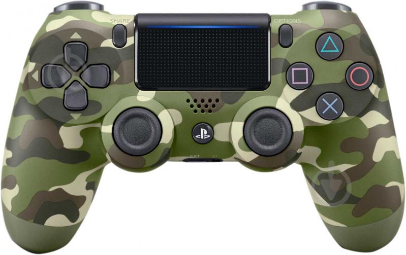 Геймпад беспроводной Sony PlayStation Dualshock v2 (9895152) green camo - фото 1