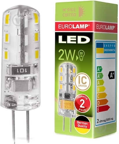 Лампа світлодіодна Eurolamp 2 Вт капсульна прозора G4 12 В 3000 К LED-G4-0227(12) - фото 4