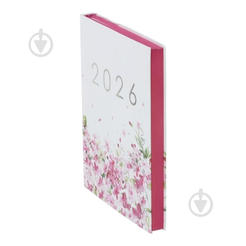 Щоденник датований поліграфічний MELODY Buromax A5 2026 BM.21163-12 білий із малюнком - фото 2