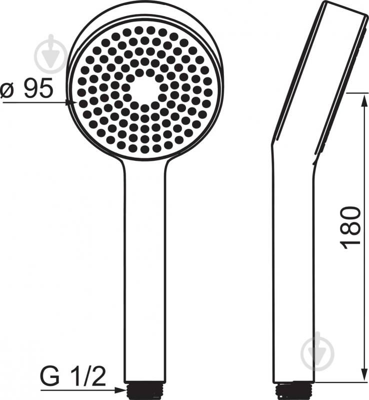 Ручной душ Oras Apollo 254020 - фото 2